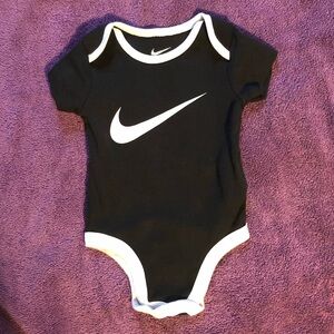 Kids Nike Black and White Bodysuit Classic Sporty Design
